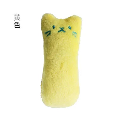 Dentes moagem catnip brinquedos engraçado interativo brinquedo de pelúcia gato animal de estimação gatinho mascar brinquedo vocal garras polegar mordida gato menta para gatos