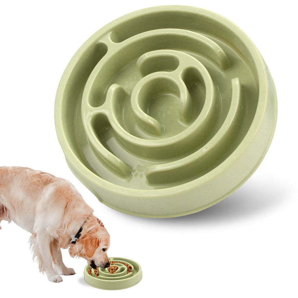 Tigela de comida lenta para animais de estimação – antiderrapante e durável – adequada para animais de estimação de todos os tamanhos