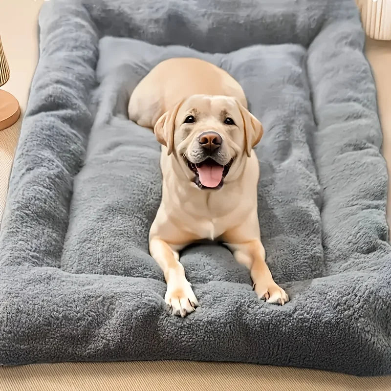 Camas para animais de estimação, extra grande, pelúcia, sofá, engrossado, super macio, poliéster, tapete para cães, caixa, cama para cães grandes