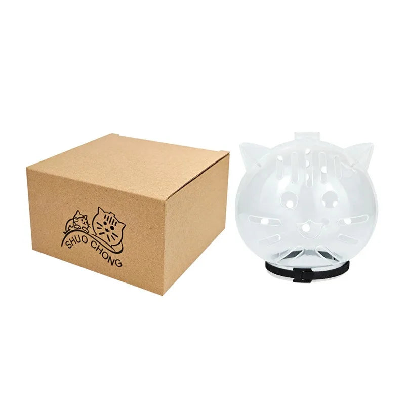 Capa Protetora em Forma de Cone para Gatos, Anti-Lambida, Anti-Mordida, Anti-Risco, Capuz Esférico Macio para Recuperação Pós-Cirúrgica