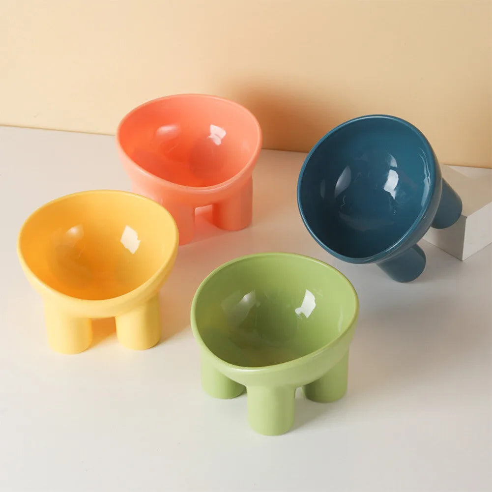 Comedouro Elevado para Gatos, Cães e Filhotes com Suporte para Ração e Água