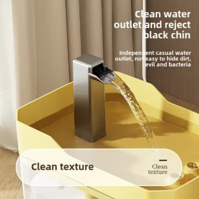 Fonte de Água para Gatos com Filtro Automático Transparente, Dispensador Recirculante Anti-Queima a Seco, Inclui Bomba para Gatos
