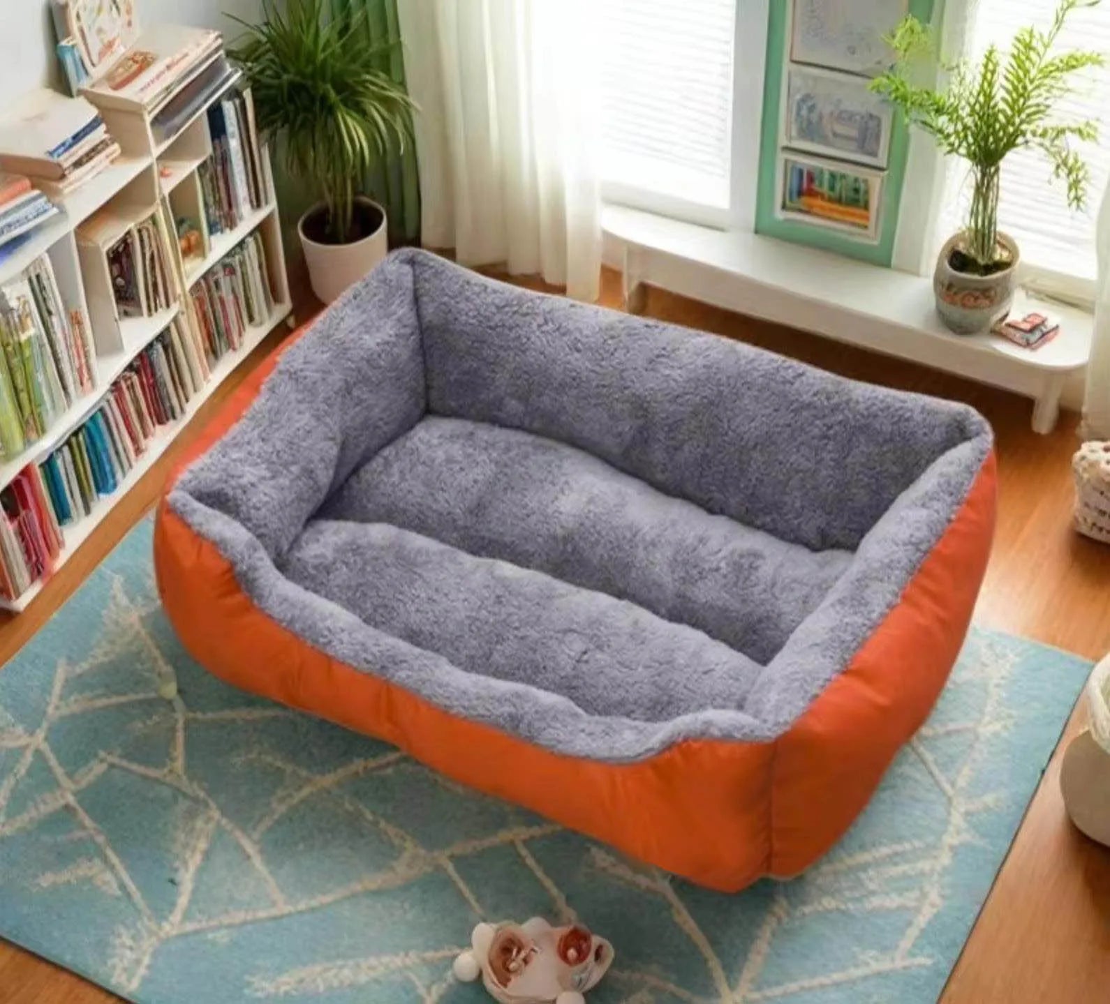 Camas para Cães em Cores Doces, Colchões Vibrantes para Animais de Estimação, Sacos de Dormir Quentes para Gatos e Cães Grandes, Médios e Pequenos