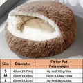Camas Confortáveis para Gatos, Colchão para Cães, Cama Quente e Macia em Pelúcia, Ninhos Semi-fechados em Forma de Concha para Gatos, Para Cães Pequenos e Gatinhos
