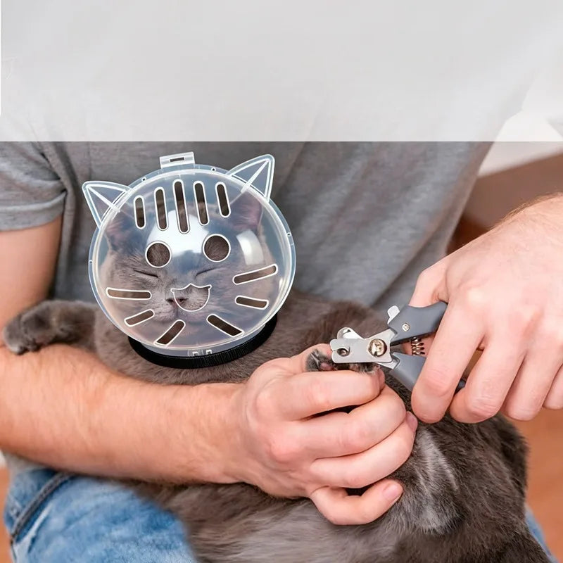 Capa Protetora em Forma de Cone para Gatos, Anti-Lambida, Anti-Mordida, Anti-Risco, Capuz Esférico Macio para Recuperação Pós-Cirúrgica