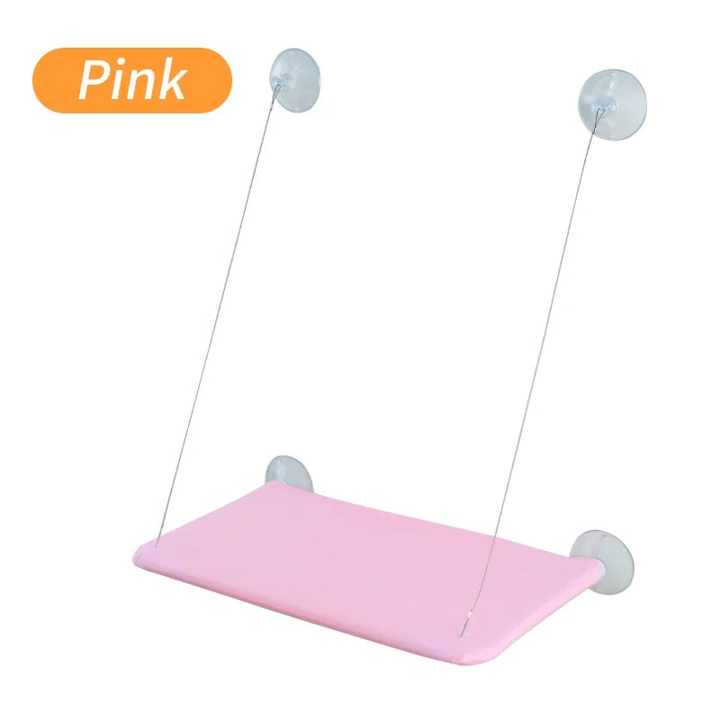 Camas de rede para gatos com tapete, cama para gatos, janela suspensa, assento para gatos, ninho confortável para animais de estimação, acessórios para gatos, suprimentos