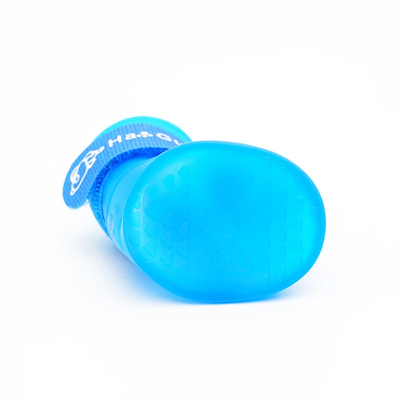 Sapatos de chuva de silicone para animais de estimação anti-sujo antiderrapante à prova d'água sapatos para cães calçados de fundo macio cães pequenos gatos sapatos de pelúcia