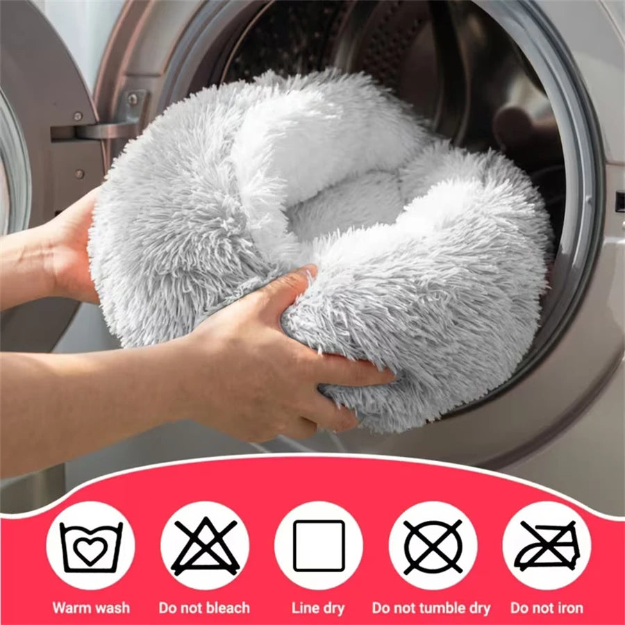 Camas Confortáveis para Gatos, Colchão para Cães, Cama Quente e Macia em Pelúcia, Ninhos Semi-fechados em Forma de Concha para Gatos, Para Cães Pequenos e Gatinhos