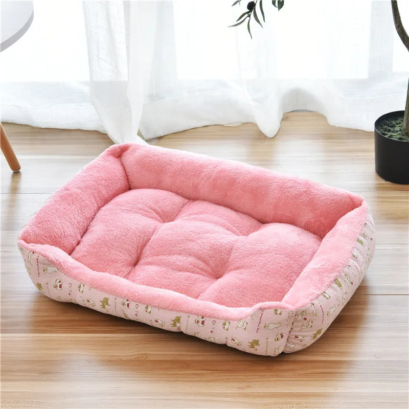 Camas para Cães em Cores Doces, Colchões Vibrantes para Animais de Estimação, Sacos de Dormir Quentes para Gatos e Cães Grandes, Médios e Pequenos