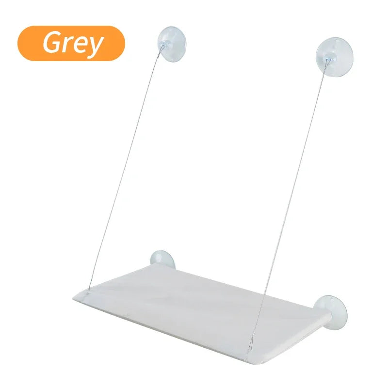 Camas de rede para gatos com tapete, cama para gatos, janela suspensa, assento para gatos, ninho confortável para animais de estimação, acessórios para gatos, suprimentos