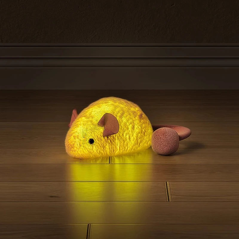 Novo mouse interativo de pelúcia gato mastigar brinquedos tédio interativo brinquedos de pelúcia gatinho jogo interior ratos de pelúcia brinquedos luminosos para gatos