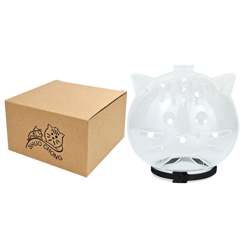 Capa Protetora em Forma de Cone para Gatos, Anti-Lambida, Anti-Mordida, Anti-Risco, Capuz Esférico Macio para Recuperação Pós-Cirúrgica