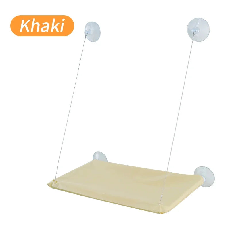 Camas de rede para gatos com tapete, cama para gatos, janela suspensa, assento para gatos, ninho confortável para animais de estimação, acessórios para gatos, suprimentos