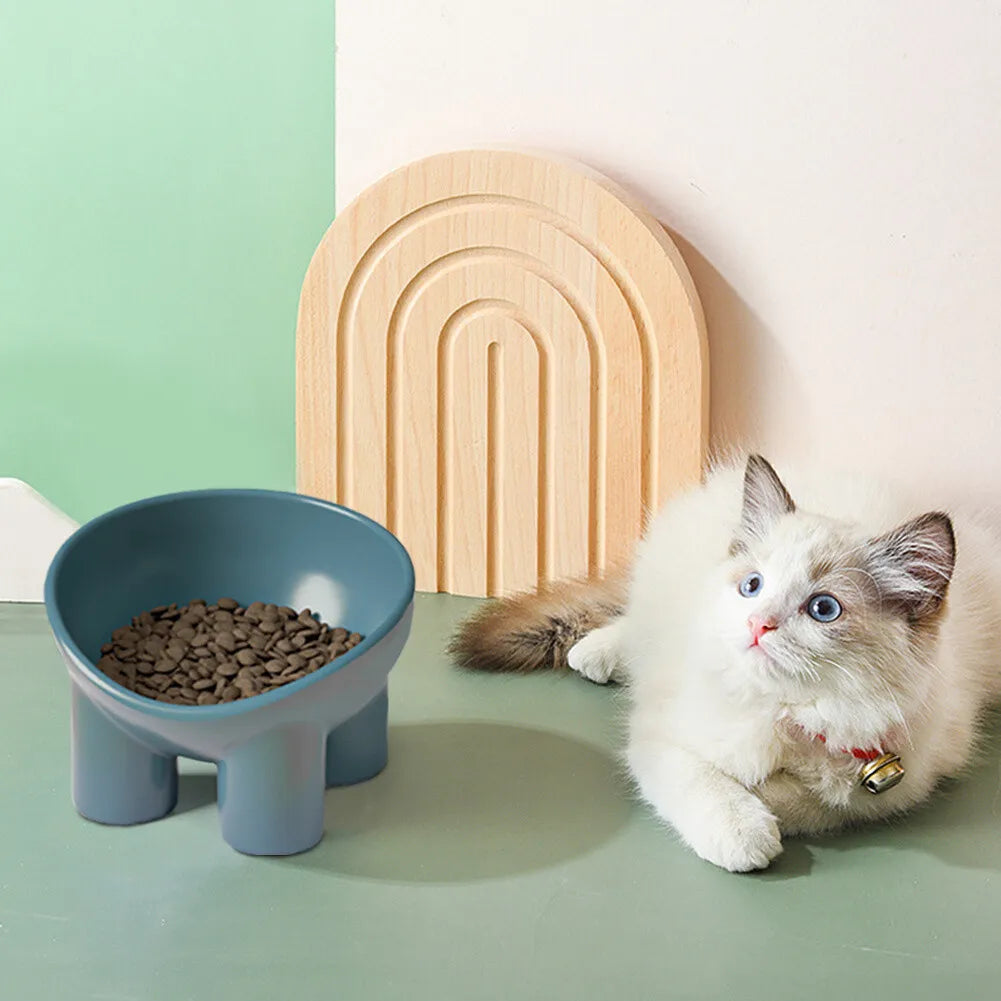 Comedouro Elevado para Gatos, Cães e Filhotes com Suporte para Ração e Água