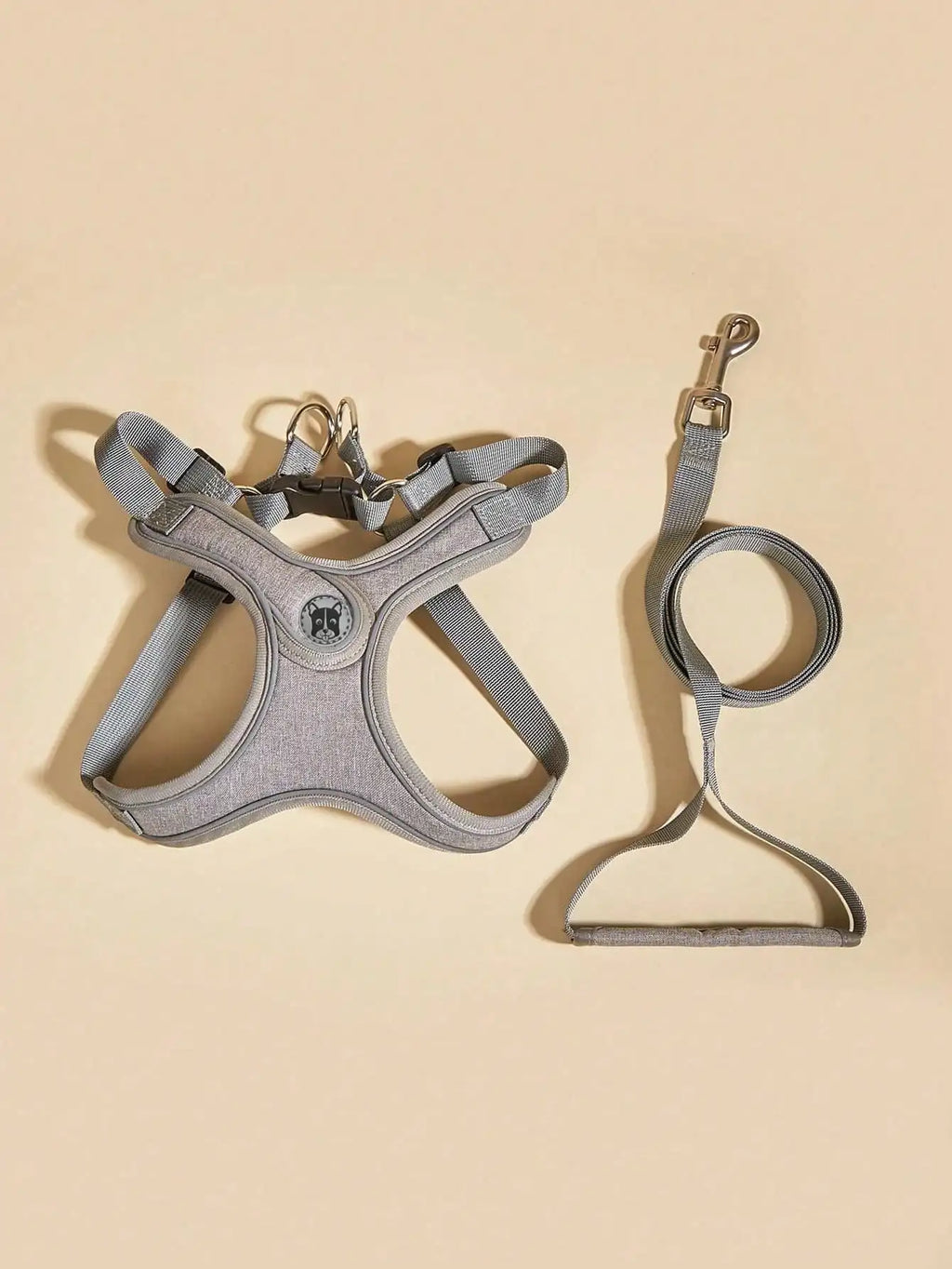 Coleira Peitoral para Cães Pequenos e Médios, Anti-Puxão, Conjunto de Coleira e Guia para Filhotes, Coleira Peitoral de Vestir para Caminhada, Corrida e Treinamento